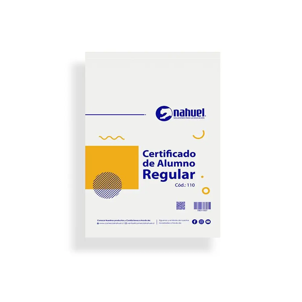 Certificado de Alumno Regular (Cód.: 110)