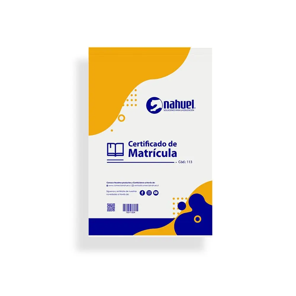 Certificado de Matrícula (Cod.:113)