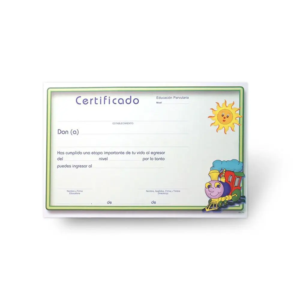 Certificado Tipo Diploma (50 Unid) (Cód.: 210-L)