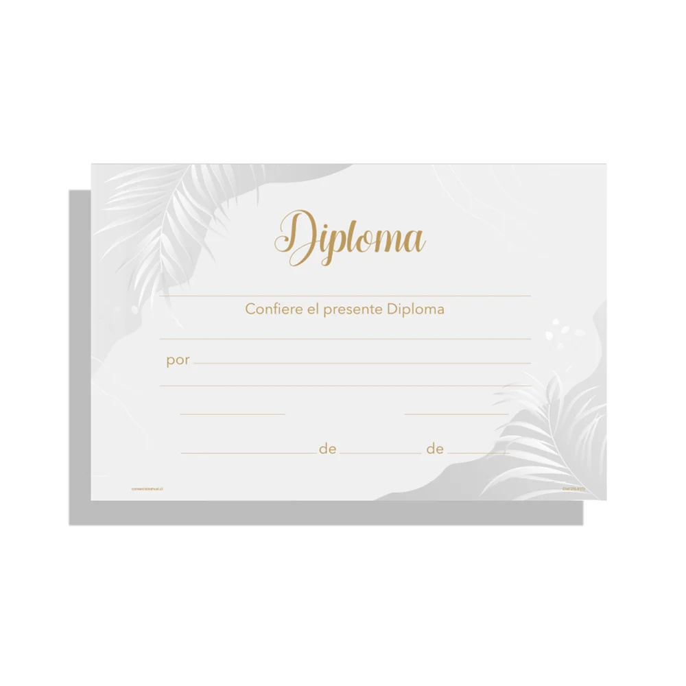 Diploma Horizontal Oficio (50 Unid) (Cód.: 275-H)
