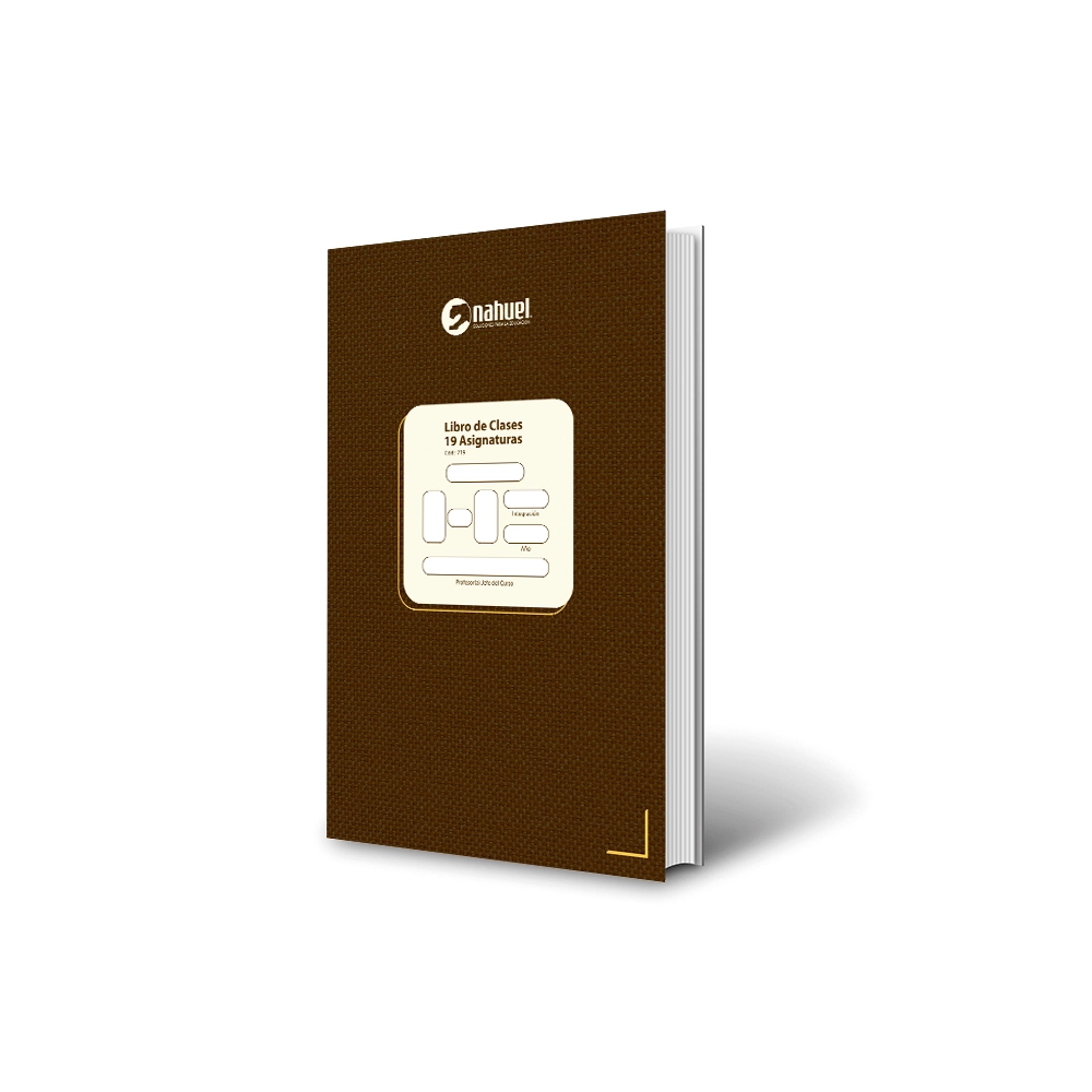 Libro de Clases 19 Asignaturas (Con Firma de Especialista) (Cód.: 719)