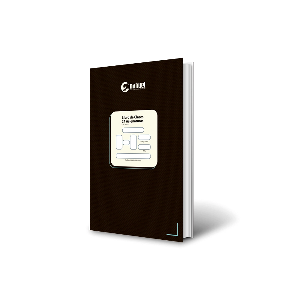 Libro de Clases 24 Asignaturas (Con Firma de Especialista) (Cód.: 724-22)